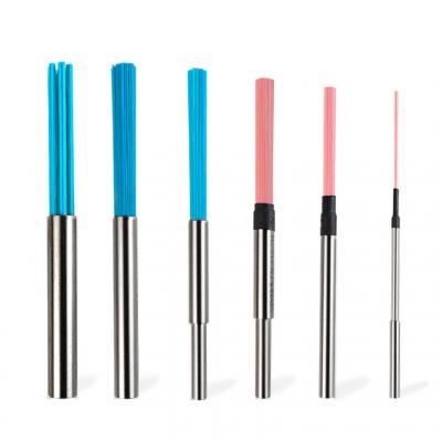 Internal hole deburring brush, ceramic fiber brush, cross hole polishing brush - 